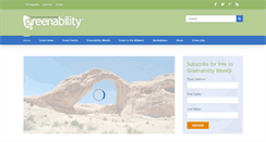 Desktop Screenshot of greenabilitymagazine.com